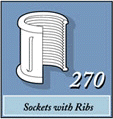 Sockets with Ribs