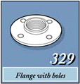 Flange with boles