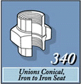 Unions Conical Iron to Iron Seat