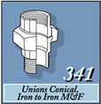 Unions Conical, Iron to Iron MEF